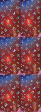 Çiçekli eskiz arkaplanı. Düz Çiçek Elementleri Tasarımı. Çocuk stili. Renkli Bahar Teması çizim şablonu.