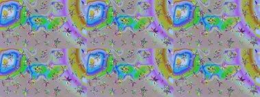 Küçük çiçekli basit bir çiçek çizimi. Moda baskısı, albüm, ambalaj kağıdı ve duvar kağıdı için zarif dekoratif süslemeler. Raster illüstrasyonu. Tarafsız ve gri renkte şirin çiçekler.