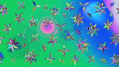 Raster deseni. Süslü kumaş deseni. Çiçekli çiçek deseni, suluboya..