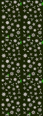 Raster illüstrasyonu. Gri ve nötr renklerde güzel bir tekstil. Suluboya çiçekli çiçek deseni.