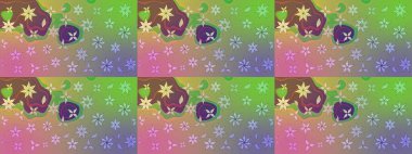 Yeşil ve nötr renklerde çiçekler. Nazik, narin çiçek arkaplanı. Raster çiçek desenli ve çiçekli..