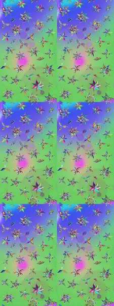 Raster illüstrasyonu. Çiçekli, yapraklı, çiçek desenli eskiz. El çizimi.