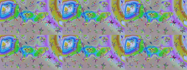 Küçük çiçekli basit bir çiçek çizimi. Moda baskısı, albüm, ambalaj kağıdı ve duvar kağıdı için zarif dekoratif süslemeler. Raster illüstrasyonu. Tarafsız ve gri renkte şirin çiçekler.