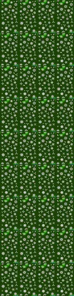 Raster illüstrasyonundaki çiçek desenli çizim. Yeşil ve nötr renkte çiçekler.