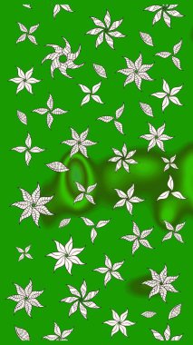 Raster deseni. Süslü kumaş deseni. Çiçekli çiçek deseni, suluboya..