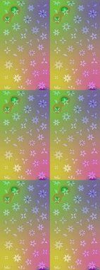 Raster. Eskiz geçmişi. Raster illüstrasyonu. Eski usul. Kumaş, tekstil, duvar kağıdı baskısı için. Tomurcukları çiçekli sevimli çiçek deseni..