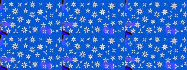 Mavi ve nötr renklerde çiçekler. Elle çizilmiş sonbahar çiçeği deseni. Tekstil ve kapak tasarımı için mükemmel. Doodle tarzı. Renkli mavi ve nötr çizim deseni.