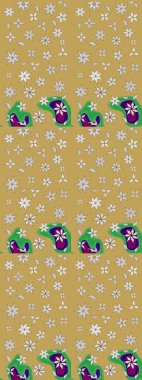 Küçük çiçekteki sevimli çiçek deseni. Bir sürü sarı ve nötr soyut çiçekli tropik eskiz deseni. Varicoloyellow ve nötr raster çizimi.