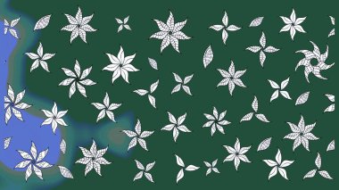 Çiçek arkaplan. Çiçek kolajı. Küçük çiçekte güzel bir desen var. Raster deseni. Doğa. Çiçek kompozisyonu. - yeşil ve tarafsız çiçekler.