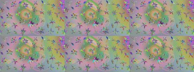 Sevgililer günü ve tebrik kartı konsepti için şık bir davetiye. Tarafsız ve yeşil renklerde manzaralı çiçek deseni. Üst manzara, yumuşak stil. Çiçek kompozisyonu, el boyası, hassas şablon..