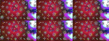 Tekstil, kumaş, kapaklar, duvar kağıtları, baskı, naylon, koleksiyon defteri, örgü, dekupaj için güzel bir eskiz. Küçük kırmızı ve kahverengi çiçeklerle oldukça kaliteli besin torbası deseni.