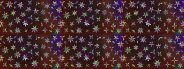 Düz Çiçek Elementleri Tasarımı. Çiçek deseni. Raster güzel kumaş deseni çiziyor. Renkli Bahar Teması çizim şablonu.