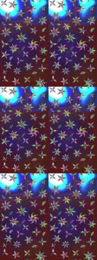 Renkli Bahar Teması eskiz kalıbı. Düz Çiçek Elementleri Tasarımı. Şirin çiçek elementleri. Taslak desenli, modaya uygun kumaş deseni. Raster illüstrasyonu.