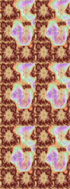 Oriental raster klasik bej ve altın desenli. Raster illüstrasyonu. Soyut arkaplan çizimi.