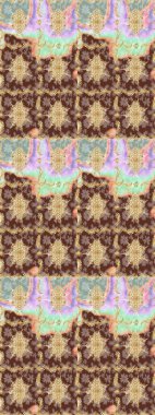 Kahverengi renkli ve altın elementli eskiz deseni. Klasik Raster Golden eskiz kalıbı. Klasik klasik klasik arka plan. Geleneksel oryantasyon süsü.