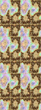 Kahverengi renkte altın bir element. Damask arkaplanı. Altın çiçekli eskiz deseni. Barok tarzında altın çiçekli süs..