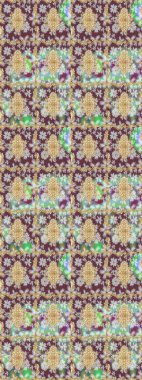 Geleneksel raster ve altın desen. Damask eskiz süsü. Kahverengi renkler üzerinde klasik oryantal desen.