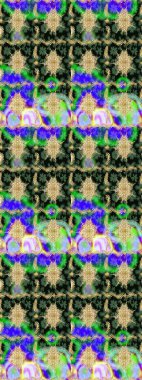 Altın elementlerle yeşil renklerde altın desen. Raster oryantal süs. Geleneksel klasik altın desen. Barok tarzında eskiz doğulu süsü..