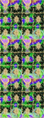 Raster geometrik arka plan. Senin tasarımın için, duvar kağıdı. Altın çiçekli yeşil renklerde altın eskiz deseni. Altın renkli çizim çizimi.