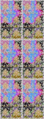 Barok tarzında duvar kağıdı tasarımı için kusursuz damaske deseni arkaplanı. Gri renkli ve altın elementli altın desenli. Süslü raster dekorasyonu.