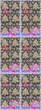 Raster altın desen. Altın elementli gri renkler. Kusursuz altın desenli bukleler. Raster illüstrasyonu. Doğu tarzı arabesk.