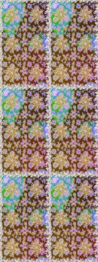 Geleneksel oryantasyon süsü. Kusursuz klasik raster kahverengi ve altın desenli. Klasik vintage arkaplan.