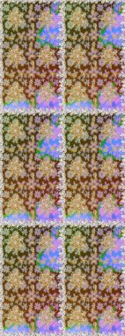 Şık bir grafik desen. Çiçek deseni. Kusursuz raster arka plan. Kahverengi renklerde altın elementler. Duvar kâğıdı barok, İspanyol kumaşı.