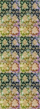 Dekoratif simetri arabesk. Raster illüstrasyonu. Doğum günü kartı, davetiye ya da afiş için iyidir. Gri renklerde altın. Kusursuz ortaçağ çiçek desenleri..