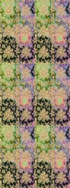 Paisleys zarif çiçek desenli arkaplan duvar kâğıdı çizimi klasik stil, modern 3D çizgili sanat eseri altın ve nötr desenli çiçek yaprakları ve süslemeleri..