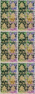 Barok tarzında kusursuz bir doğulu süsü. Geleneksel klasik raster altın pürüzsüz desen. Gri renklerdeki altın elementler.