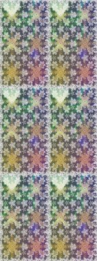 Geleneksel raster ve altın desen. Klasik oryantal desen gri renklerden üstündür. Damask pürüzsüz süsü.