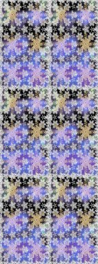 Raster illüstrasyonu. Tarafsız renklerde, altın elementlerle klasik, pürüzsüz desen.