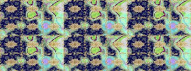 Mavi renklerde altın tekrarlayan elementlerle soyut arkaplan. Eskiz oryantal klasik altın desen.