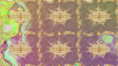 Bej renkli ve altın elementli eskiz deseni. Noel, kar tanesi, yeni yıl 2019.