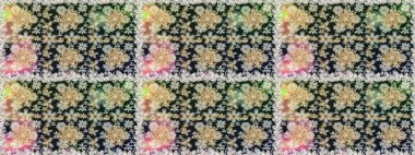 Gri renklerde, altın elementlerle kusursuz desen. Klasik klasik klasik arka plan. Kusursuz klasik raster altın desenli. Geleneksel oryantasyon süsü.