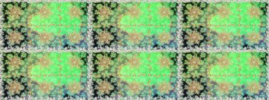 Kusursuz klasik raster altın desenli. Altın elementlerle yeşil renklerde altın desen. Klasik klasik klasik arka plan. Geleneksel oryantasyon süsü.