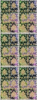 Çiçek süsü kumaş deseni, cam, çiçek desenli metal gri renkli ve altın elementli. Klasik raster altın pürüzsüz desen.