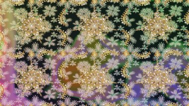 Kusursuz klasik raster grisi ve altın desenli. Geleneksel oryantasyon süsü. Klasik vintage arkaplan.