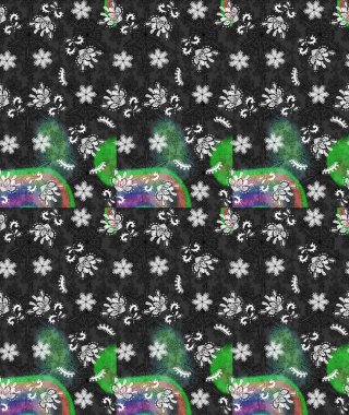 Organik elementler. Suluboya etkisi. Botanik çizim kalıbı. Raster deseni.