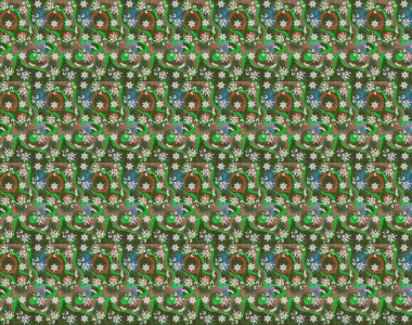 Çiçek deseni duvar kağıdı, desen dolguları ve web sayfası arka planı için kullanılabilir. Şekil verilmiş çiçeklerle eskiz deseni. Süslü zentangle çizim dokusu, soyut çiçeklerle süslenmiş..