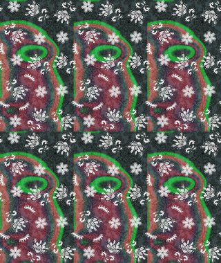 Karalama çiçekleri çizim kalıbı. Raster deseni. Sanat ilham verici ve yeşil stil çiçekler ve arka plan bırakır. Gri ve yeşil el çizimi desen.