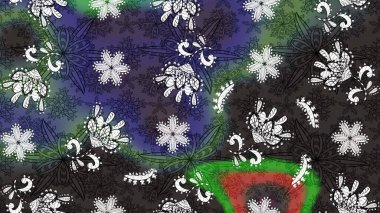 Suluboya, elle çizilmiş. Eskiz arkaplan modeli. Vadinin çiçekleri gri ve yeşil renklerde. Raster - stok.