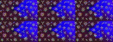 Davetiye ve kartpostal tasarımı için dekoratif çiçek unsurları. Şirin, zarif çiçekler Raster illüstrasyonu. Tekstil için figür. Poster ya da kapak için arka plan. Yapraklı çizim deseni.