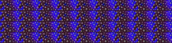 Kahverengi ve mavi renkli çiçekler. Raster illüstrasyonunda çiçek deseni çizimi.