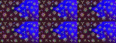 Davetiye ve kartpostal tasarımı için dekoratif çiçek unsurları. Şirin, zarif çiçekler Raster illüstrasyonu. Tekstil için figür. Poster ya da kapak için arka plan. Yapraklı çizim deseni.