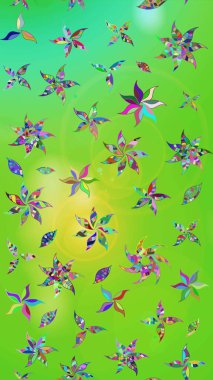 Raster illüstrasyonu. Küçük çiçekteki sevimli çiçek deseni. Tony 'nin kumaş kalıbını çiz. Modaya uygun kumaş deseni.