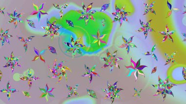 Vadinin çiçekleri tarafsız ve gri renklerde. Çiçeksel çizim kalıbının çizimi.