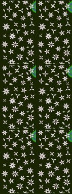 Tony 'nin kumaş kalıbını çiz. Raster illüstrasyonu. Küçük çiçekteki sevimli çiçek deseni. Modaya uygun kumaş deseni.