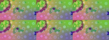 Küçük renkli çiçekler. Motley illüstrasyonu. Moda baskıları için zarif bir şablon. Çiçekli bahar çiçekleri. Küçük çiçekte şirin desenler.