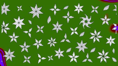 Nazik, narin çiçek arkaplanı. Yeşil ve nötr renklerde çiçekler. Raster çiçek desenli ve çiçekli..